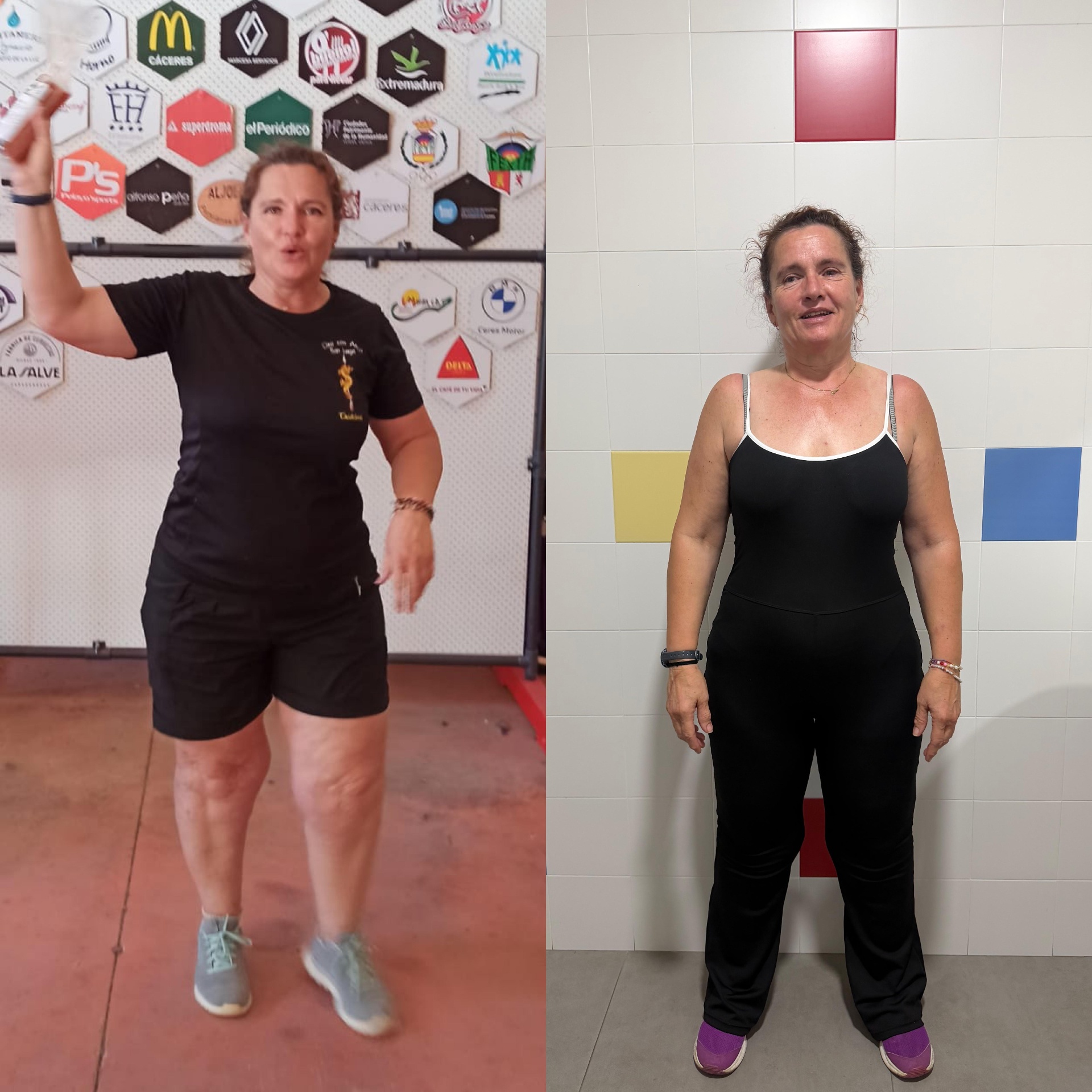 CAMBIO FISICO -9 KG CON DIETA Y ASISTIENDO A CLASES COLECTIVAS
